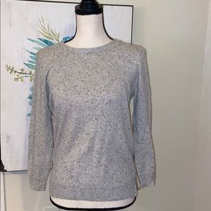 Ann Taylor medium cashmere sweater gray